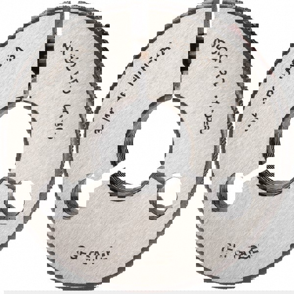 Threaded Ring Gage: 3/4-16 Thread, UNF, Class 3A, No Go